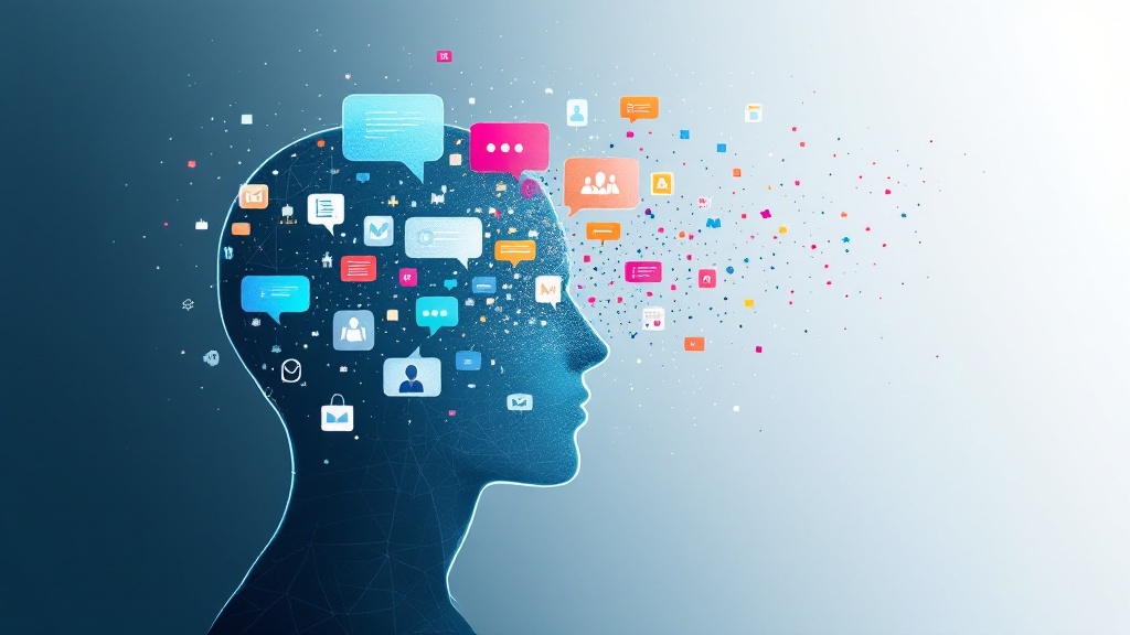 Conceptual illustration of a transparent human head profile with digital communication symbols dissolving into mist, representing institutional memory loss